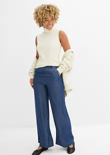 Marlenebyxa i böljande lyocell, bonprix