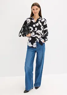 Mönstrad blus, bonprix