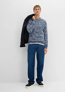 Grovstickad tröja i bomullsblandning, bonprix