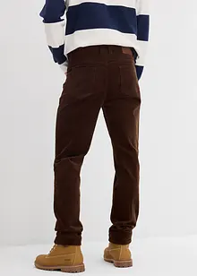 Stretchig manchesterbyxa med bekvämt snitt, Slim Fit, bonprix