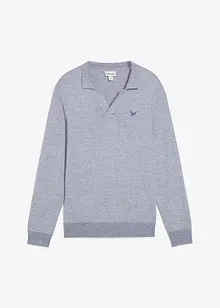 Finstickad tröja i bomullsblandning, bonprix