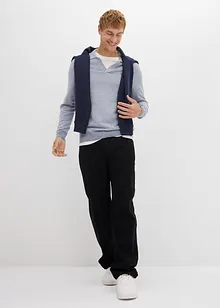 Finstickad tröja i bomullsblandning, bonprix