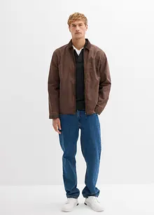 Finstickad tröja i bomullsblandning, bonprix