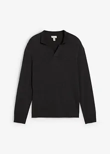 Finstickad tröja i bomullsblandning, bonprix