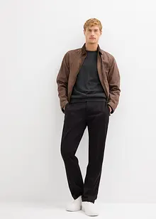 Finstickad tröja i bomullsblandning, bonprix