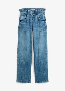 Jeans Wide Leg Mid Waist, bonprix