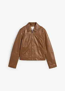 Skinnjacka med lammnappa, bonprix