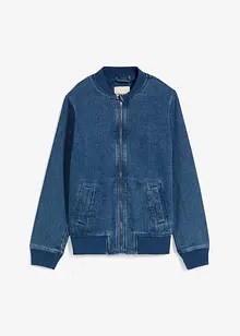 Jeansjacka i blusmaterial, bonprix
