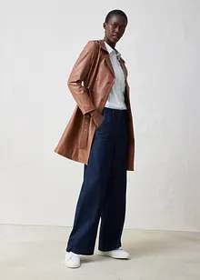 Trenchcoat av lammnappa, bonprix