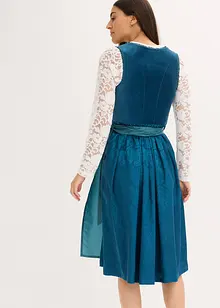 Mellanlång dirndl med sammet (2 delar), bonprix