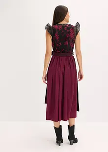 Mellanlång dirndl med sammet (2 delar), bonprix