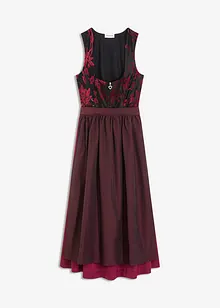 Mellanlång dirndl med sammet (2 delar), bonprix