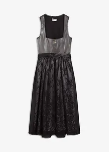Mellanlång dirndl med sammet (2 delar), bonprix