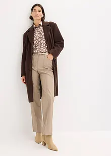 Kort kappa med yllelook, bonprix