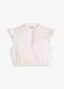 Dirndlblus med ståkrage ochj ryschärmar, bonprix