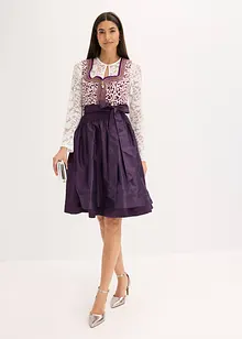 Dirndl med broderat förkläde (2 delar), bonprix
