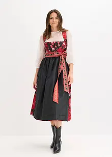 Dirndl med broderat förkläde (2 delar), bonprix