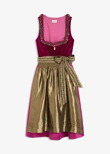 Mellanlång dirndl med sammet (2 delar), bonprix