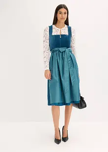 Mellanlång dirndl med sammet (2 delar), bonprix