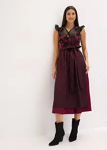 Mellanlång dirndl med sammet (2 delar), bonprix