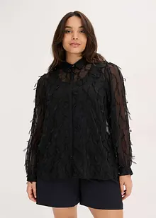 Blus med fransdetaljer, bonprix
