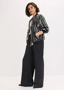 Blusjacka av satin med mjukt fall, bonprix