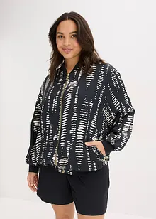 Blusjacka av satin med mjukt fall, bonprix