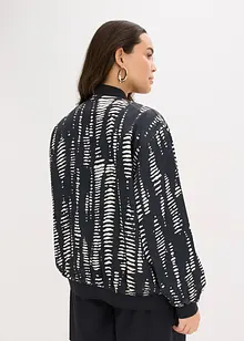 Blusjacka av satin med mjukt fall, bonprix