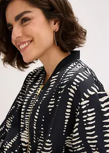 Blusjacka av satin med mjukt fall, bonprix