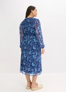 Midiklänning i mesh, bonprix