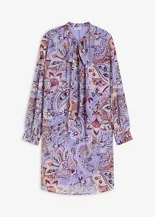 Tunikaklänning i chiffong med knytband, bonprix