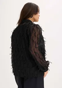 Blus med fransdetaljer, bonprix