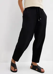 Tunnformad trikåbyxa i ren ekologisk bomull, bonprix