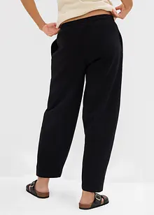 Tunnformad trikåbyxa i ren ekologisk bomull, bonprix