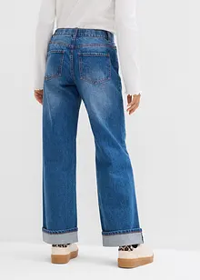 Wide Leg Jeans Low Waist för barn, bonprix