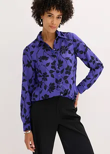 Mönstrad chiffongblus, bonprix