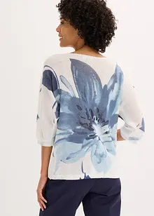 Tröja med blommotiv, bonprix