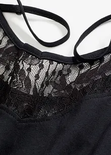 Nattlinne med smala axelband, med modal, bonprix