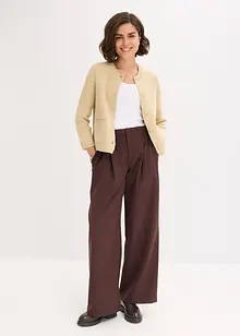 Stickad kofta av bomull, bonprix