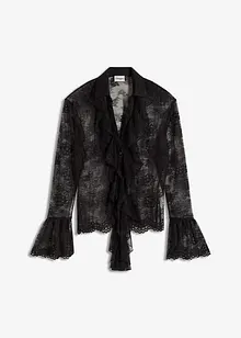 Blus med spets, bonprix