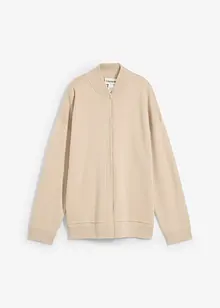 Oversizecardigan med merinoull, bonprix