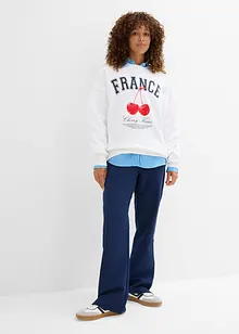 Oversized sweatshirt av ekologisk bomull, bonprix
