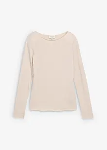 Långärmad topp med båthals, bonprix