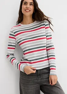 Långärmad topp av ren bomull, bonprix