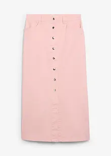 Midikjol av twill, bonprix