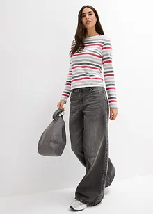 Långärmad topp av ren bomull, bonprix