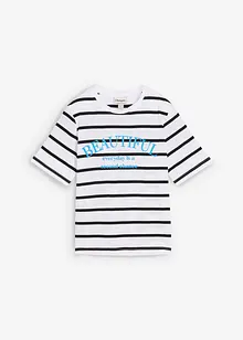 Randig T-shirt av ren bomull, bonprix