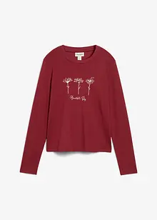 Långärmad topp av ren bomull, bonprix