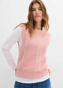 Slipover av bomullsmix, bonprix
