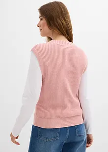 Slipover av bomullsmix, bonprix